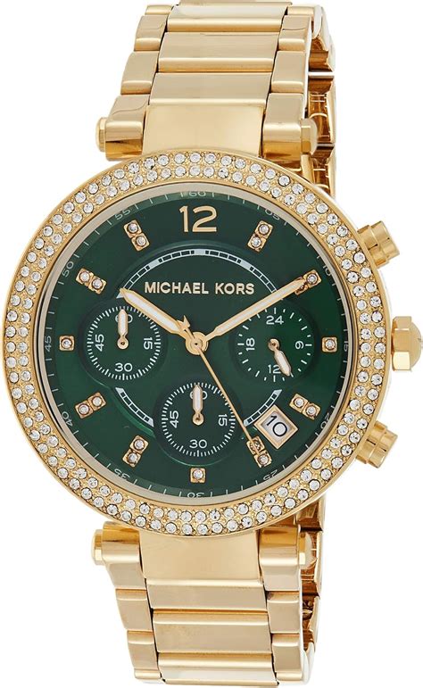 parker gold tone watch michael kors|michael kors parker watch gold.